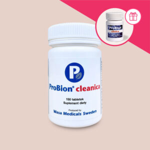 Tabletki ProBion® Cleanica przy antybiotykoterapii • 150 tabletek+ 50 tabletek Cleanica GRATIS