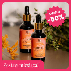Zestaw dwóch CITRUS GLOW olejków do masażu Joga Piękna 50 ml
