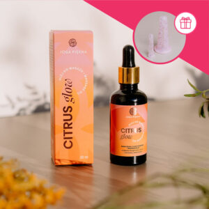 CITRUS GLOW • olejek do masażu twarzy i serum 2w1 + bańki do twarzy gratis